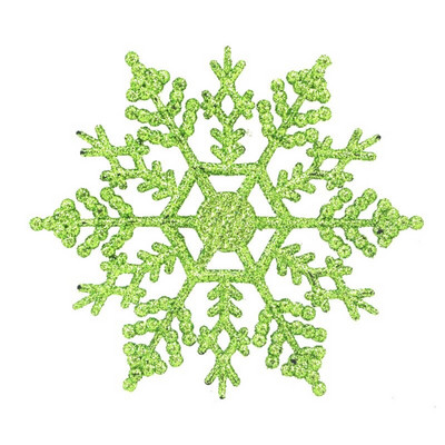 12 komada 10 cm zlatne plastične pahuljice u prahu pribor za zabave Zimski ukrasi Ukrasi za božićno drvce za dom Snijeg