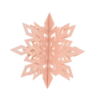 6Gb Ziemas ballītes Ziemassvētku piekarināmais dekors 3D dobs sniegpārsliņu papīrs Garland Ziemassvētku sienas griestu dekors