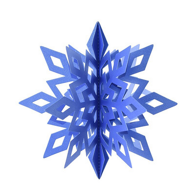 6Gb Ziemas ballītes Ziemassvētku piekarināmais dekors 3D dobs sniegpārsliņu papīrs Garland Ziemassvētku sienas griestu dekors