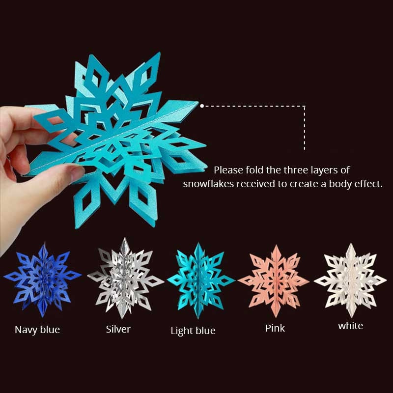 Kodu jõulukaunistused Lumehelbed Kaunistused Paberist vanikud Ornament Jõulupuu rippuvad aknakaunistused Talvised kaunistused