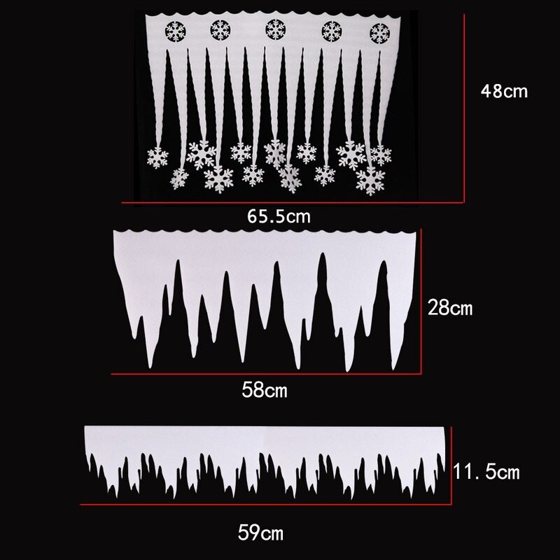 2 τεμ./παρτίδα Χριστουγεννιάτικος αφρός Snowflake Frozen Διακόσμηση Ice strip Snowflake Χριστουγεννιάτικη διακόσμηση για σκηνικά διακόσμησης για χειμερινά πάρτι σπιτιού