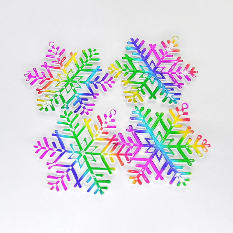 12vnt Kalėdų spalvos snaigės dekoravimas namų pakabukas 2021 Naujųjų metų dovana Kalėdų eglutės snaigės vakarėlio dekoravimas Navidad