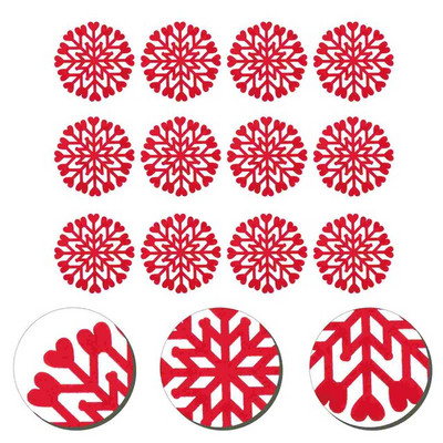 Paliktņi Ziemassvētki Paliktņi Kauss Sniegpārsliņas Svētku Karstie Filca galda Dzērieni Matxmas Kafijas spilventiņi Ballīte Paklājiņi Dekorācijas Dzēriens