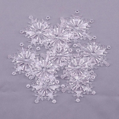 10 τμχ Διαφανές πάρτι πάγου Ακρυλικό χριστουγεννιάτικο δέντρο με κρεμαστό κρεμαστό μενταγιόν DIY Navidad Διακοσμητικό χειροτεχνίας με δώρο για ενήλικες