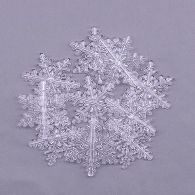 10 τμχ Διαφανές πάρτι πάγου Ακρυλικό χριστουγεννιάτικο δέντρο με κρεμαστό κρεμαστό μενταγιόν DIY Navidad Διακοσμητικό χειροτεχνίας με δώρο για ενήλικες