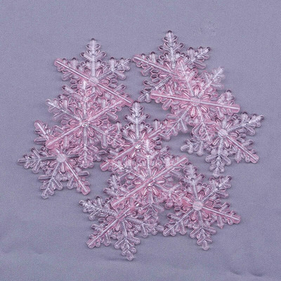 10 τμχ Διαφανές πάρτι πάγου Ακρυλικό χριστουγεννιάτικο δέντρο με κρεμαστό κρεμαστό μενταγιόν DIY Navidad Διακοσμητικό χειροτεχνίας με δώρο για ενήλικες