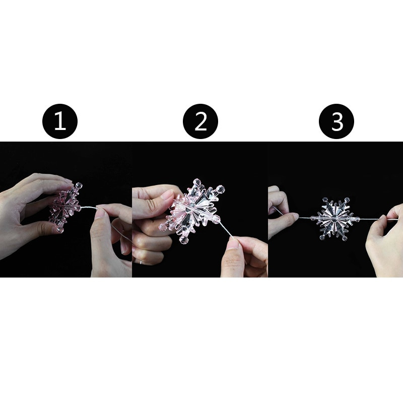 10 τμχ Διαφανές πάρτι πάγου Ακρυλικό χριστουγεννιάτικο δέντρο με κρεμαστό κρεμαστό μενταγιόν DIY Navidad Διακοσμητικό χειροτεχνίας με δώρο για ενήλικες