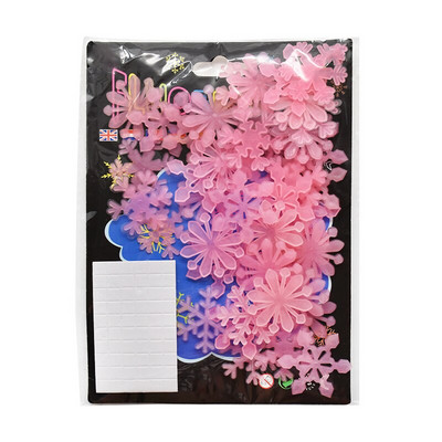 50 buc Autocolante de perete fulgi de zăpadă luminoși Iarna Frozen Party Ornamente DIY Decoratiuni de Crăciun pentru acasă Decor de zăpadă falsă de Navidad