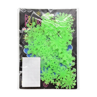 50 buc Autocolante de perete fulgi de zăpadă luminoși Iarna Frozen Party Ornamente DIY Decoratiuni de Crăciun pentru acasă Decor de zăpadă falsă de Navidad