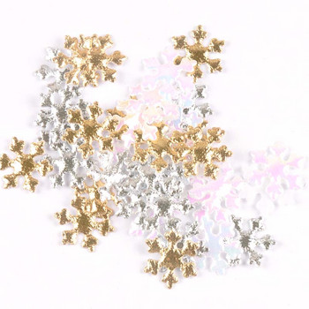 50 τμχ 15-40 χιλιοστά Λευκή Ψεύτικη Χιονονιφάδα Χριστουγεννιάτικη Διακόσμηση Γάμου DIY Σκηνή Πρωτοχρονιάς Χριστουγεννιάτικο Παράθυρο Scrapbooking Decor c2324