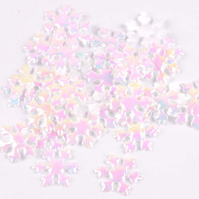 50 ks 15-40 mm biele falošné snehové vločky Vianočná svadobná dekorácia DIY scéna Nový rok Vianočný stromček Okno Scrapbooking Dekorácia c2324