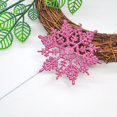 6 tk värvi sädelev lumehelbe oks jõulupuu kaunistus sünnipäevapeo tordi valmistamine pühade uusaasta kaunistus