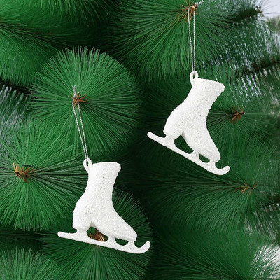 Pandantiv agățat de Crăciun Ornament pentru brad de Crăciun Ornamente alb pentru brad de Crăciun Decoratiuni Fulgi de nea/Elk/cal/dragoste