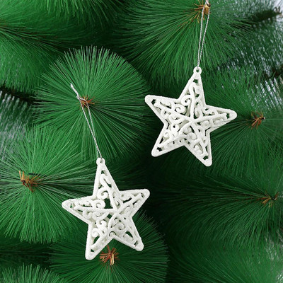 Pandantiv agățat de Crăciun Ornament pentru brad de Crăciun Ornamente alb pentru brad de Crăciun Decoratiuni Fulgi de nea/Elk/cal/dragoste