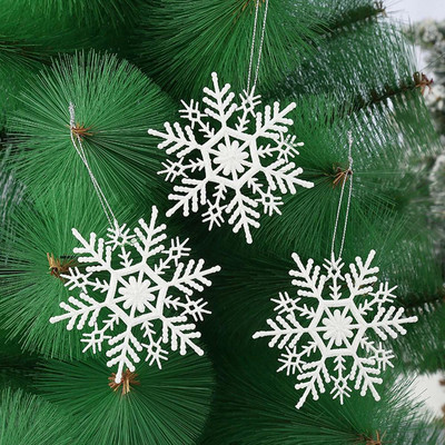 Pandantiv agățat de Crăciun Ornament pentru brad de Crăciun Ornamente alb pentru brad de Crăciun Decoratiuni Fulgi de nea/Elk/cal/dragoste