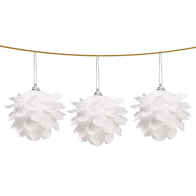 Pandantiv agățat de Crăciun Ornament pentru brad de Crăciun Ornamente alb pentru brad de Crăciun Decoratiuni Fulgi de nea/Elk/cal/dragoste