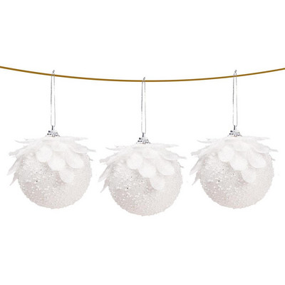 Pandantiv agățat de Crăciun Ornament pentru brad de Crăciun Ornamente alb pentru brad de Crăciun Decoratiuni Fulgi de nea/Elk/cal/dragoste