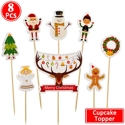 10tk Snowflake Cupcake Toppers Peokaunistused Talvised Pulmakaunistus Hõbedased Jõuluehted Lumivalgeke