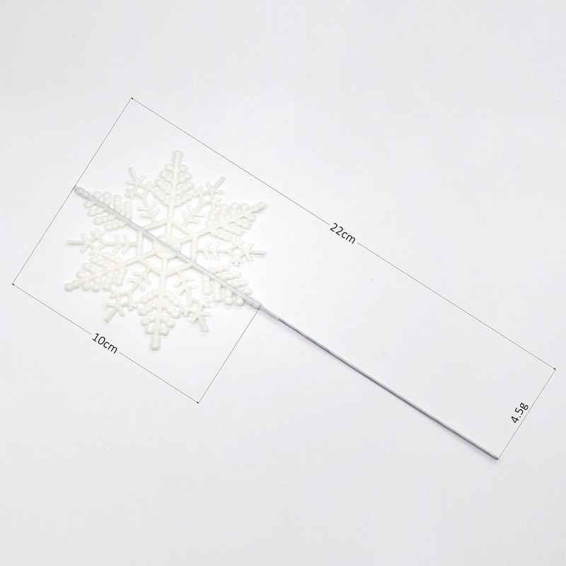 6 tk valge lumehelbe oks jõulupuu kaunistus sünnipäevapeokook Pühade uusaastakaunistus