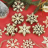 10 tk puidust lumehelbe laastud DIY jõulupuu rippuvad ripatsid jõulukaunistus kodukaunistus 2023 uusaasta Navidad Natal