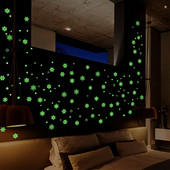 1 tk uusaasta häid jõule 21*24,5 cm kaunistused kodu jaoks helendava lumehelbe taustaga eemaldatav dekoratiivne kleebis