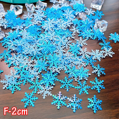 200/300Pcs Χριστουγεννιάτικη νιφάδα χιονιού Απλικέ Χριστουγεννιάτικη διακόσμηση γάμου χειροτεχνία DIY Στολίδια Διακόσμηση κήπου σπιτιού Χριστουγεννιάτικη διακόσμηση δέντρων