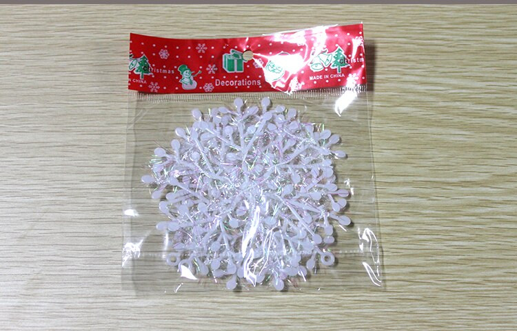 Ziemassvētku eglītes rotājums Sniegpārslas 6 cm–30 cm baltas plastmasas mākslīgais sniegs Mājas rotājumi 2020. gada laimīgam Jaunajam gadam ballīšu piederumi