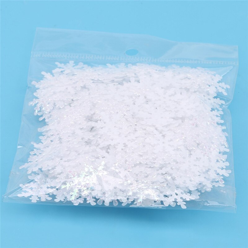 200/300 tk jõuluehteis lumehelves Kodu jõulupeo kaunistus Värv Glitter Käsitsi valmistatud käsitöökaunistus