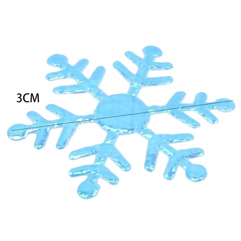 200/300 tk jõuluehteis lumehelves Kodu jõulupeo kaunistus Värv Glitter Käsitsi valmistatud käsitöökaunistus