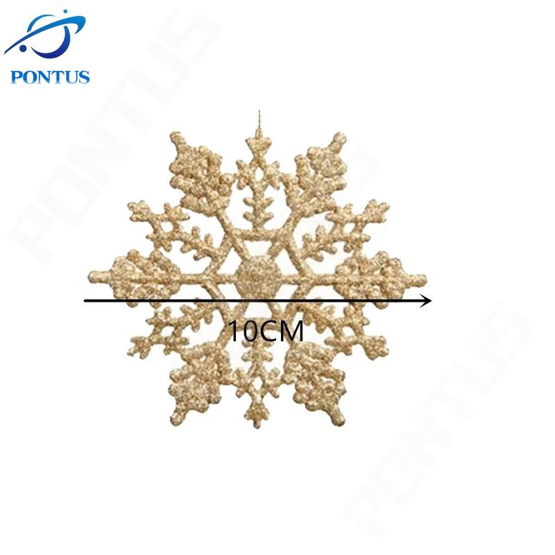 12 τμχ/10 εκ. Διακοσμητικό Χριστουγεννιάτικο Δέντρο Τεχνητό χιόνι Ψεύτικες νιφάδες χιονιού για το σπίτι Χριστουγεννιάτικο πάρτι Μενταγιόν παραθύρου