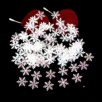 100gb Mākslīgie sniegpārslu rotājumi Ziemassvētku rotājumi Ziemassvētku sniegpārsliņas Konfeti Ziemassvētku Ziemassvētku rotājumi