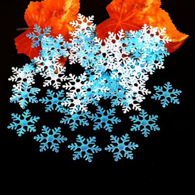 100gb Mākslīgie sniegpārslu rotājumi Ziemassvētku rotājumi Ziemassvētku sniegpārsliņas Konfeti Ziemassvētku Ziemassvētku rotājumi