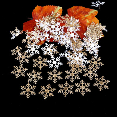 100gb Mākslīgie sniegpārslu rotājumi Ziemassvētku rotājumi Ziemassvētku sniegpārsliņas Konfeti Ziemassvētku Ziemassvētku rotājumi