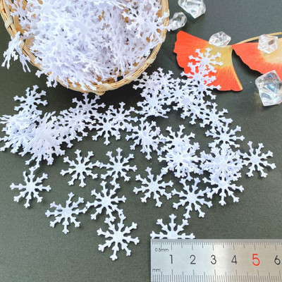 100gb Mākslīgie sniegpārslu rotājumi Ziemassvētku rotājumi Ziemassvētku sniegpārsliņas Konfeti Ziemassvētku Ziemassvētku rotājumi