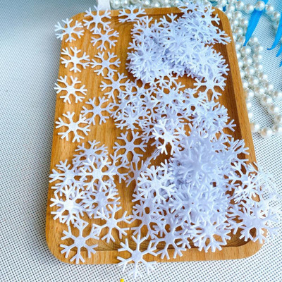 100gb Mākslīgie sniegpārslu rotājumi Ziemassvētku rotājumi Ziemassvētku sniegpārsliņas Konfeti Ziemassvētku Ziemassvētku rotājumi