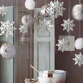 6 kom/set Snježna pahuljica, viseća velika kartonska 3D ukrasna oprema za ekološke novogodišnje božićne ukrase