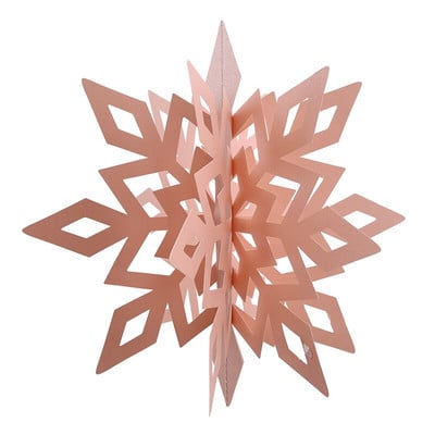 6 kom/set Snježna pahuljica, viseća velika kartonska 3D ukrasna oprema za ekološke novogodišnje božićne ukrase