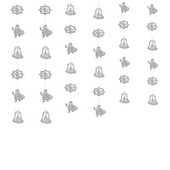 36 komada izdubljenih stropnih ukrasa Djeda Mraza snježne pahuljice sa 6 kom uzica od 1,5 M za novogodišnje vjenčanje