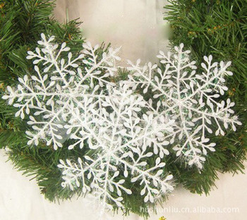 45 бр. 11 см Коледна изкуствена снежинка Декор за коледно дърво Сняг Фалшиви снежинки Коледна украса за дома noel