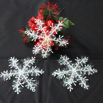 45 бр. 11 см Коледна изкуствена снежинка Декор за коледно дърво Сняг Фалшиви снежинки Коледна украса за дома noel