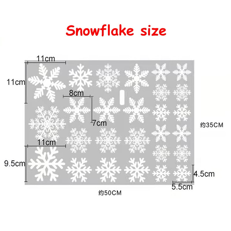 27gab Ziemassvētku sniegpārsliņu uzlīmes stikla logs bērnu istabai Ziemassvētku sienas dekorācijas uzlīmes Ziemassvētku mājas ballītei Jaungada piederumi