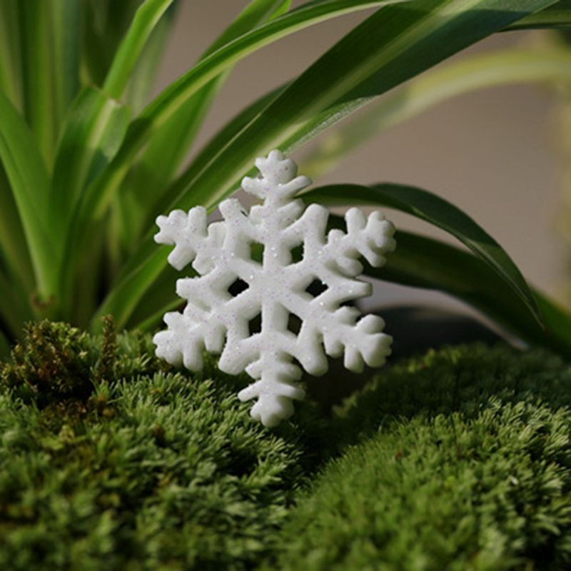 Crăciun Zăpadă Artificială Tort de Aniversare Decorare pentru petrecere Fulgi de Nea Creativ Festiv Pom de Crăciun Accesorii DIY Accesorii pentru petreceri