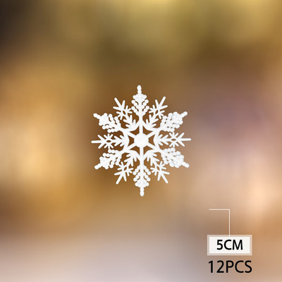 Multi-spec segakujuline plastikust valge lumehelves jõuluehted Jõuluripats Uusaasta pere jõuluehted