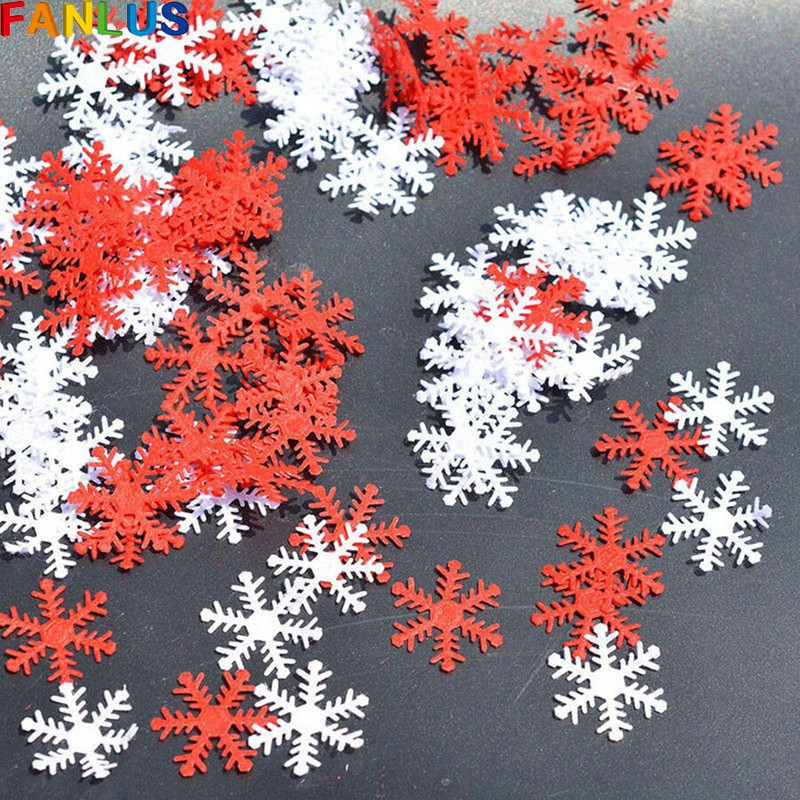 Χριστουγεννιάτικη Λευκή Κόκκινη Νιφάδα Χιονιού Προμήθειες Ψεύτικη διακόσμηση χιονιού Happy Winter Frozen Xmas Frozen Διακοσμήσεις για πάρτι Mariage Hiver