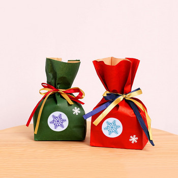 2 αυτοκόλλητα σε ρολό Χριστουγεννιάτικη πάστα νιφάδας χιονιού σφραγιστικό αυτοκόλλητο για χειροτεχνίες με δώρα
