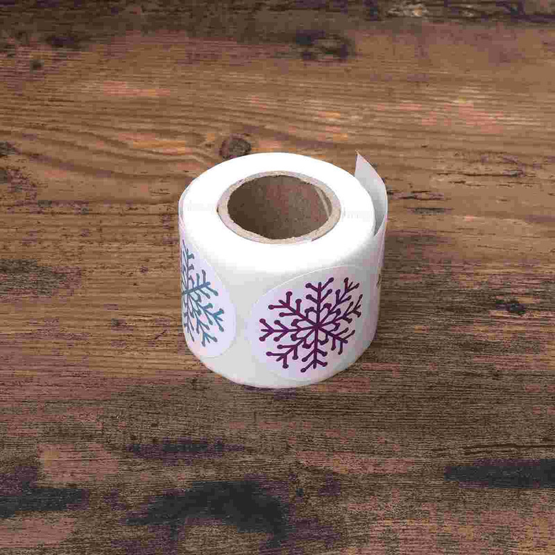 2 αυτοκόλλητα σε ρολό Χριστουγεννιάτικη πάστα νιφάδας χιονιού σφραγιστικό αυτοκόλλητο για χειροτεχνίες με δώρα
