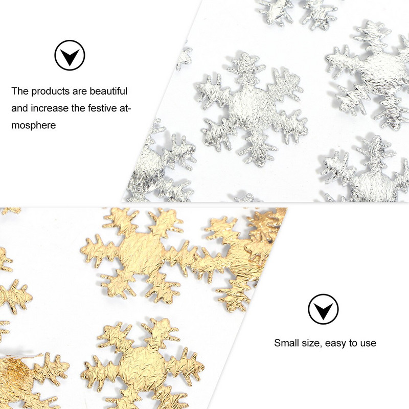 Χριστουγεννιάτικο πάρτι Snowflake Scatter Γιορτινή διακόσμηση Glitter Διακοσμητικά Γάμου Χαρτί Προμήθειες Υφασμάτινα Snowflakes