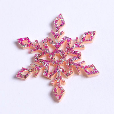 Glitter Gold Silver Snowflake Χριστουγεννιάτικη Διακόσμηση Snowflake Cutouts Craft For Christmas DIY Party Decorment Στολίδι προμήθειες