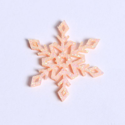 Glitter Gold Silver Snowflake Χριστουγεννιάτικη Διακόσμηση Snowflake Cutouts Craft For Christmas DIY Party Decorment Στολίδι προμήθειες