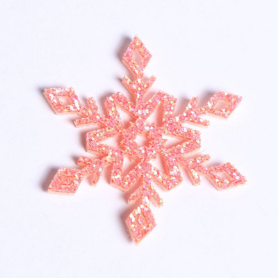 Glitter Gold Silver Snowflake Χριστουγεννιάτικη Διακόσμηση Snowflake Cutouts Craft For Christmas DIY Party Decorment Στολίδι προμήθειες